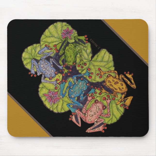 Tapis De Souris Grenouilles et coussinets Lilly (Devant)