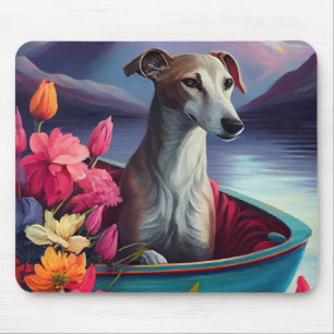 Tapis De Souris Greyhound sur une rame : une aventure Pittoresque