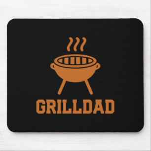 Tapis De Souris Grilldad Barbecue Grill Daddy Maître Fumeur BBQ Ch