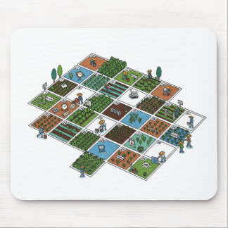 Tapis De Souris Grille d'agriculture Geeky - L'agriculture rencont