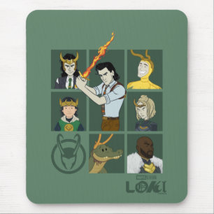 Tapis De Souris Grille de variables Loki