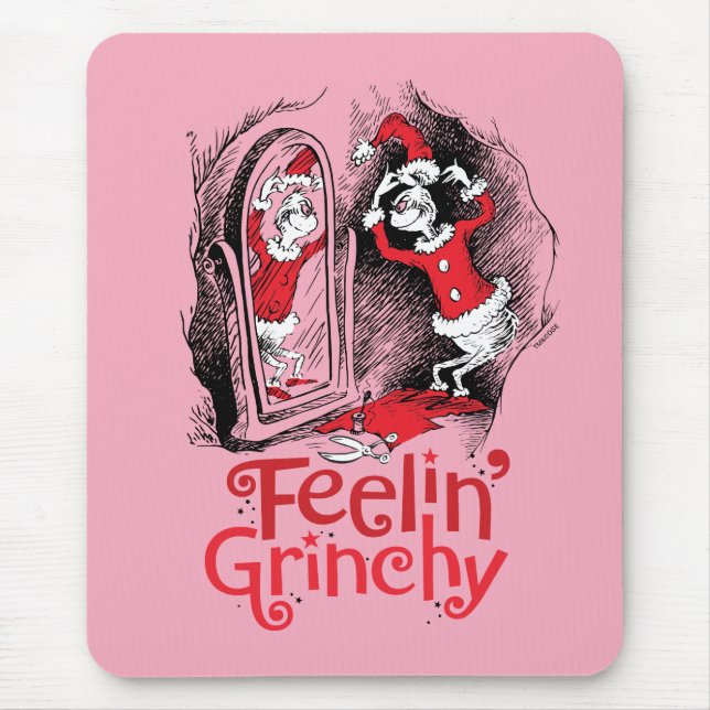 Tapis De Souris Grille | Sentiment Grinchy (Devant)