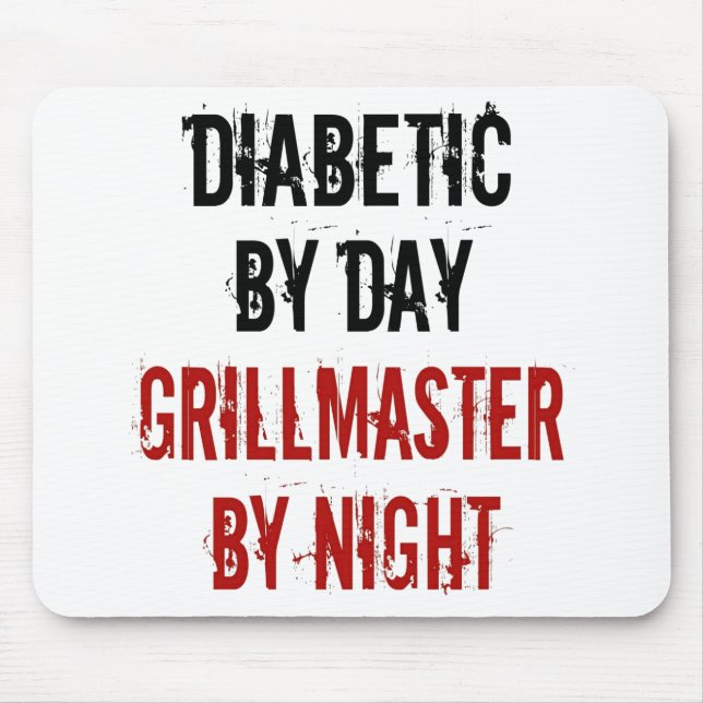 Tapis De Souris Grillmaster Diabétique (Devant)