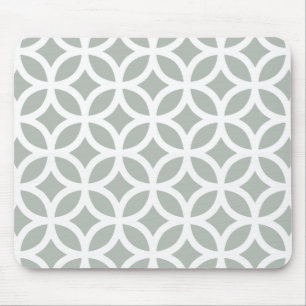 Tapis De Souris Gris argenté géométrique