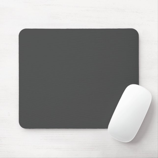 Tapis De Souris Gris au charbon de bois minimaliste simple (Avec souris)
