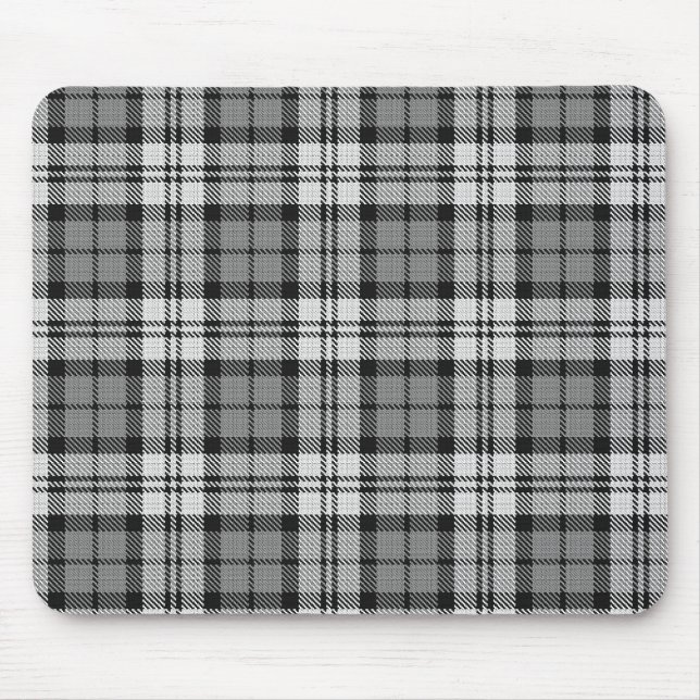 Tapis De Souris Gris Blackwatch Tartan Design Plaid (Devant)