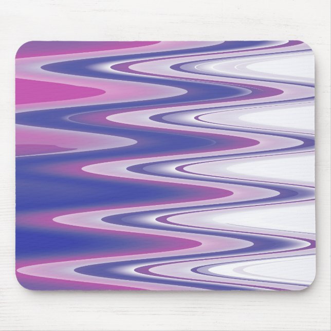 Tapis De Souris gris bleu Fuchsia (Devant)