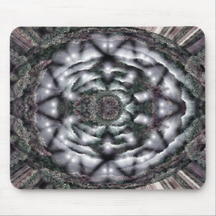 Tapis de souris Gris foncé Noirs Design abstrait