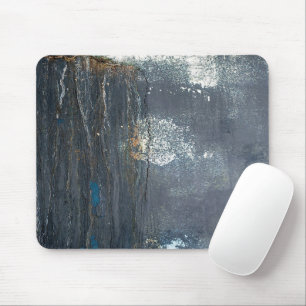Tapis De Souris Gris gris et bleu en relief et Abstrait