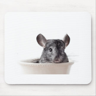 Tapis De Souris Gris mignon de chinchilla de tasse de thé