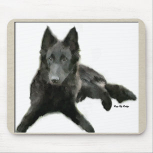 Tapis De Souris Groenendael Belgique Cheepdog Cadeaux