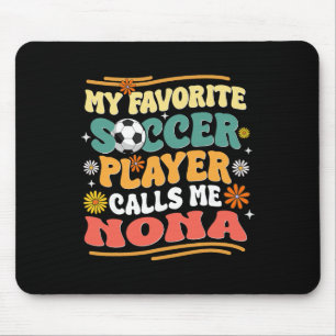 Tapis De Souris Groovy Mon Joueur De Football Favori M'appelle Non