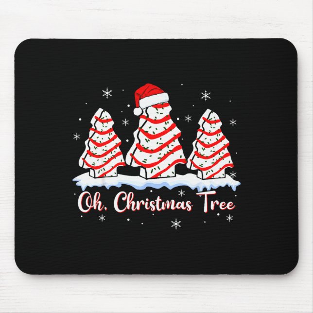 Tapis De Souris Groovy Oh Christmas Tree Cakes Debbie Beckey Jen C (Devant)