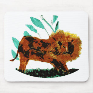 Tapis De Souris Gros chat animal sauvage Lion