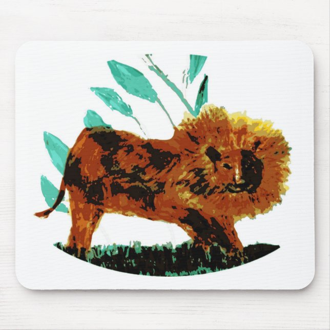 Tapis De Souris Gros chat animal sauvage Lion (Devant)