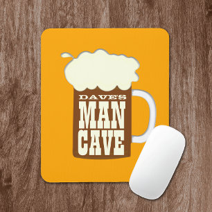 Tapis De Souris Grotte de l'homme à la bière drôle