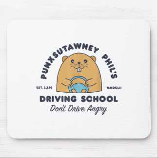 Tapis De Souris Groundhog Driving School Funny Men Women Retro Rod