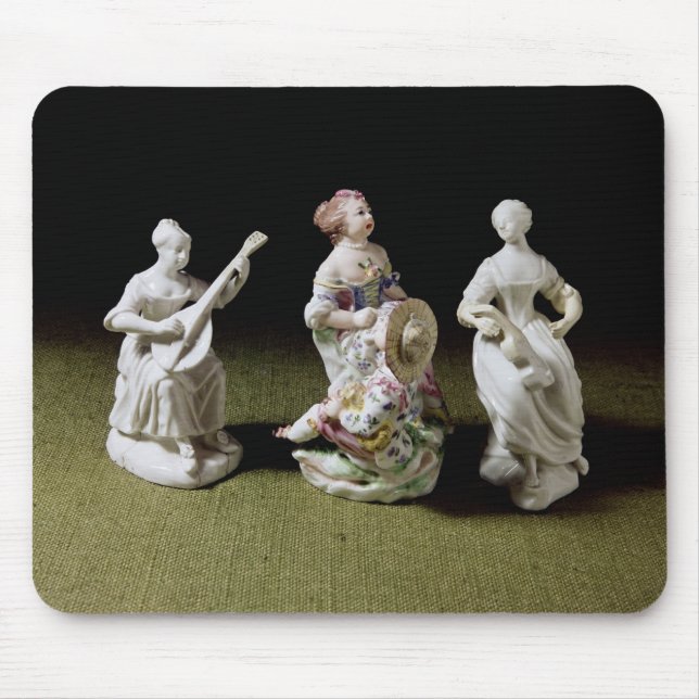 Tapis De Souris Groupe de porcelaine de Mennecy d'un chanteur (Devant)