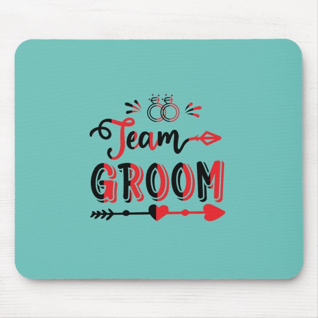 Tapis De Souris Groupe d'équipe de cadeaux mariage (Devant)