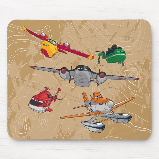 Tapis De Souris Groupe Planes (Devant)