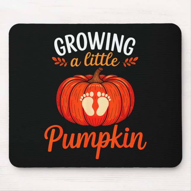 Tapis De Souris Growing A Little Pumpkin Pregnancy Thanksgiving Ma (Devant)