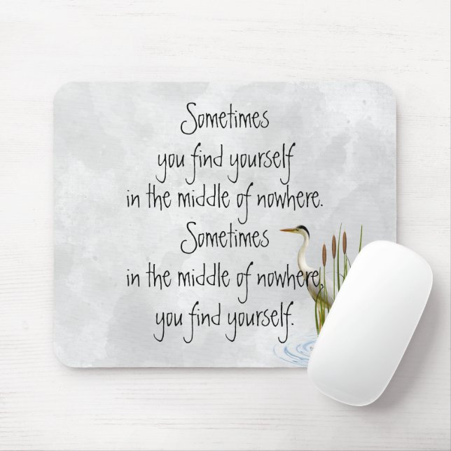 Tapis De Souris Grue De Sandhill Avec Devis (Avec souris)