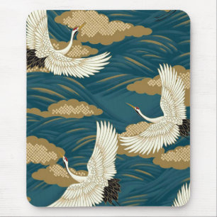 Tapis De Souris Grues japonaises