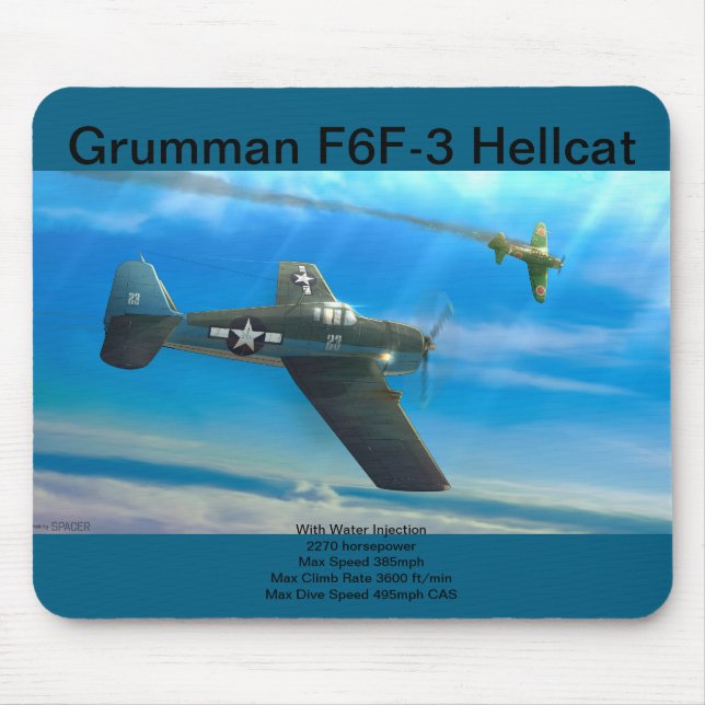Tapis De Souris Grumman F6F-3 Hellcat mousepad (Devant)