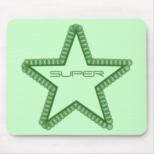 Tapis De Souris Grunge Superstar Mousepad, Vert Forêt