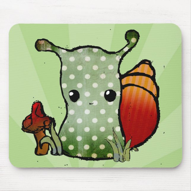 Tapis De Souris Grungy Snail Mousepad (Devant)