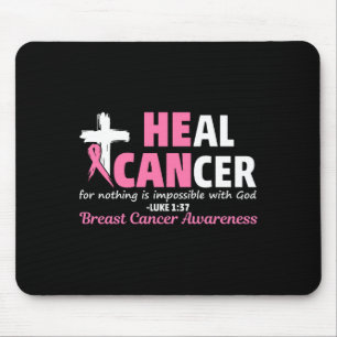 Tapis De Souris Guérir Cancer Chrétien Croire Dieu Cancer du Sein
