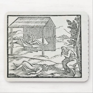 Tapis De Souris Guérir le malade, indigènes de Hispaniola