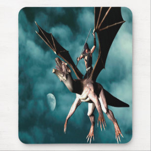 Tapis De Souris Guerrier céleste dragon