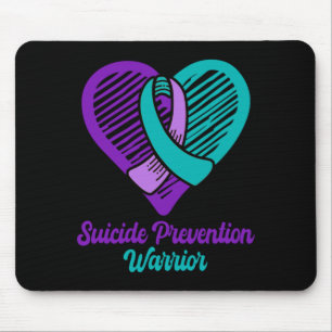 Tapis De Souris Guerrier de la prévention du suicide masculin, vio