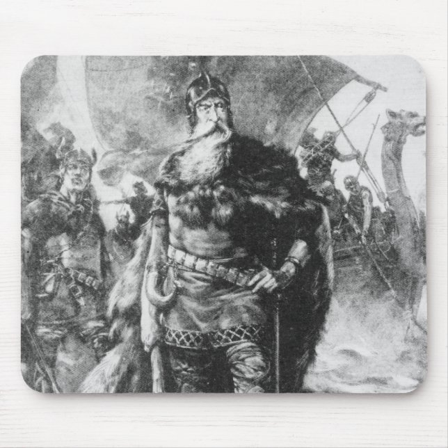 Tapis De Souris Guerrier de Viking (Devant)