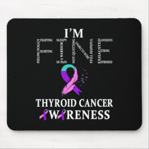 Tapis De Souris Guerrier du cancer Je vais bien