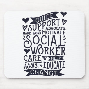 Tapis De Souris Guide Support Change, Social Worker