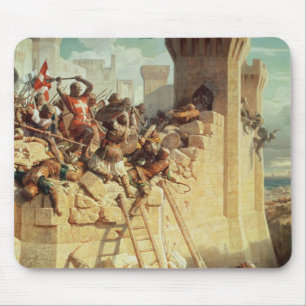 Tapis De Souris Guillaume De Clermont défendant Ptolemais