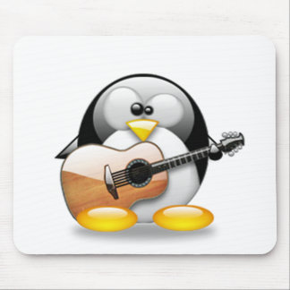 Tapis De Souris Guitare acoustique Tux (Linux Tux)