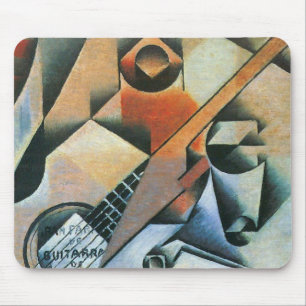 Tapis De Souris Guitare (Banjo) et Lunettes, Juan Gris, Art ancien