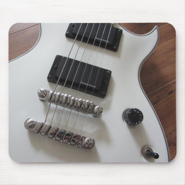 Tapis De Souris Guitare électrique - Blanc (Devant)