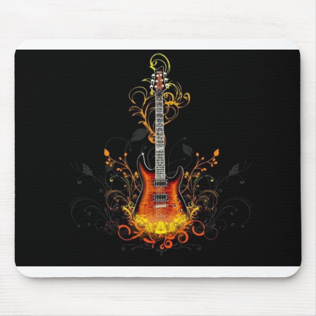 Tapis De Souris Guitare électrique Mousepad (Devant)