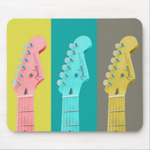 Tapis De Souris Guitare Girl musique moderne pastel coloré