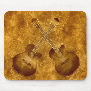 Tapis de souris Guitares Acoustiques Vintage