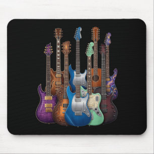 Tapis De Souris Guitares Guitaristes Musique Guitare Cadeaux Pour