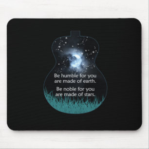 Tapis De Souris Guitariste Soyez Humains Car Vous Êtes Fait De Ter