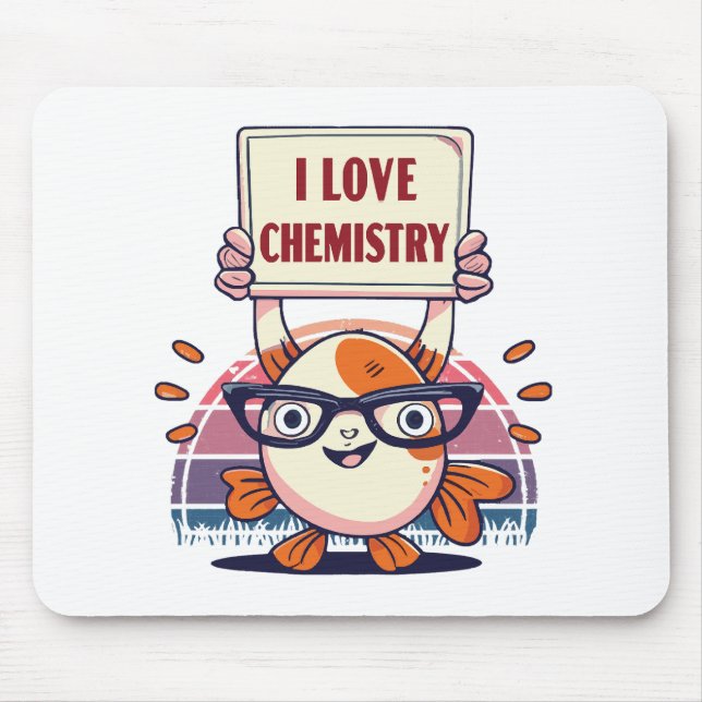 Tapis De Souris Guppies et chimie d'amour (Devant)