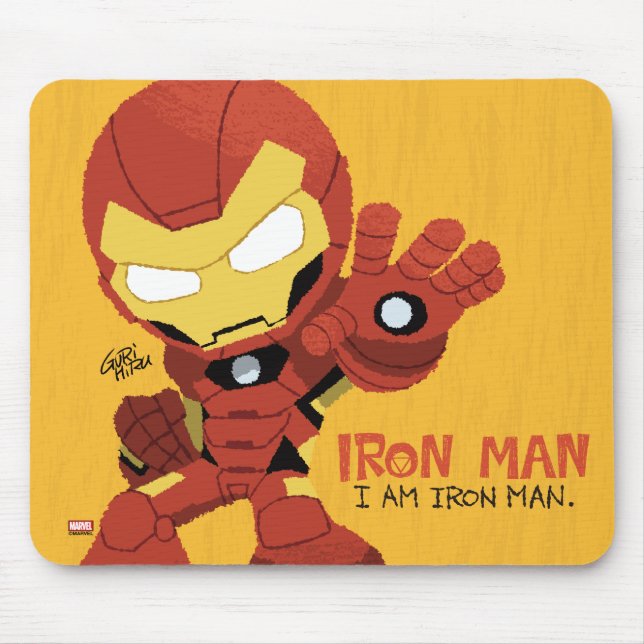 Tapis De Souris Guri Hiru Iron Man (Devant)