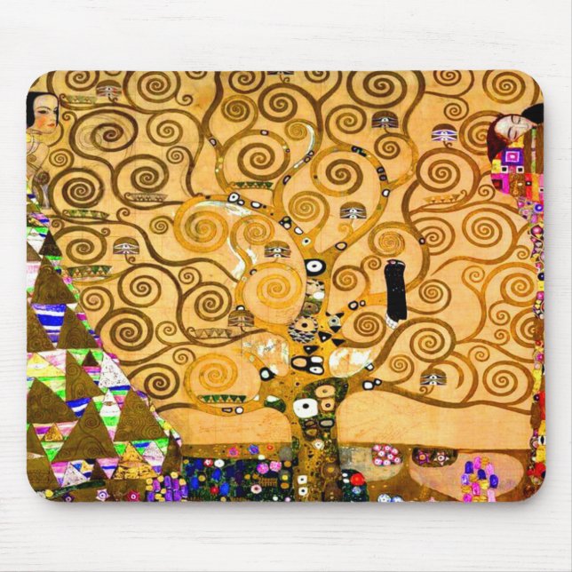 Tapis De Souris Gustav Klimt Arbre de vie (Devant)