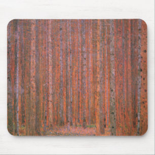 Tapis De Souris Gustav Klimt Fir Forêt Tannenwald Arbres rouges